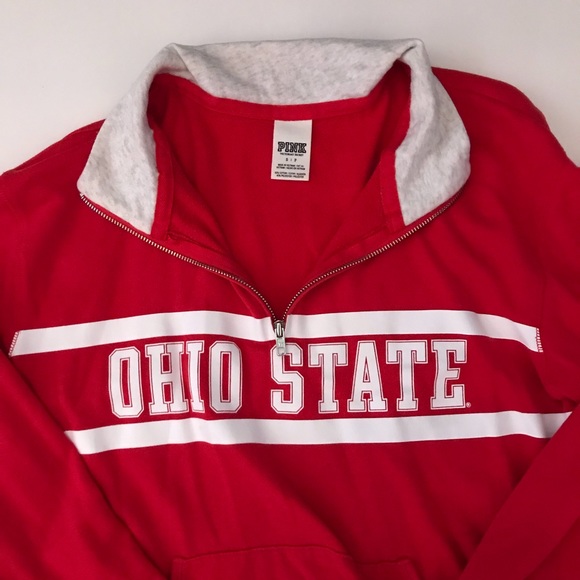 PINK Ohio state collegiate collection quarter zip - Picture 2 of 5